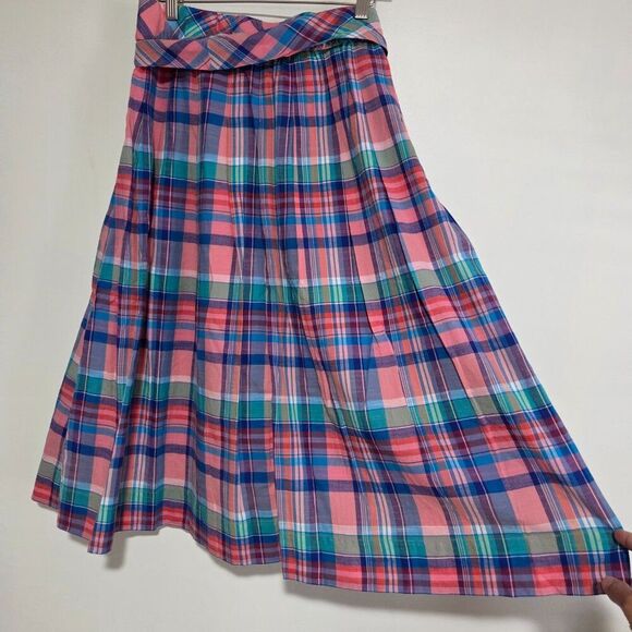 NWT TALBOTS PLAID MIDI FULL SKIRT SIZE 10 / MEDIUM - Picture 4 of 16